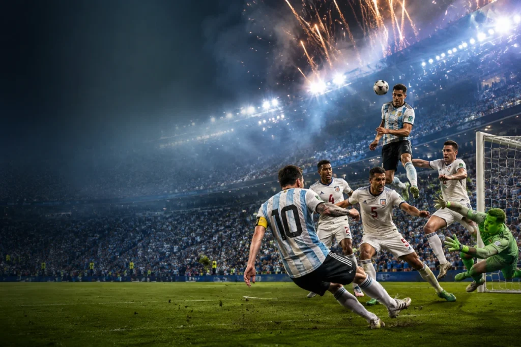 England's disciplined defense frustrated Argentina for much of the World Cup semifinal, but Lionel Messi's late brilliance inspired a dramatic 2-1 comeback victory to reach the final.